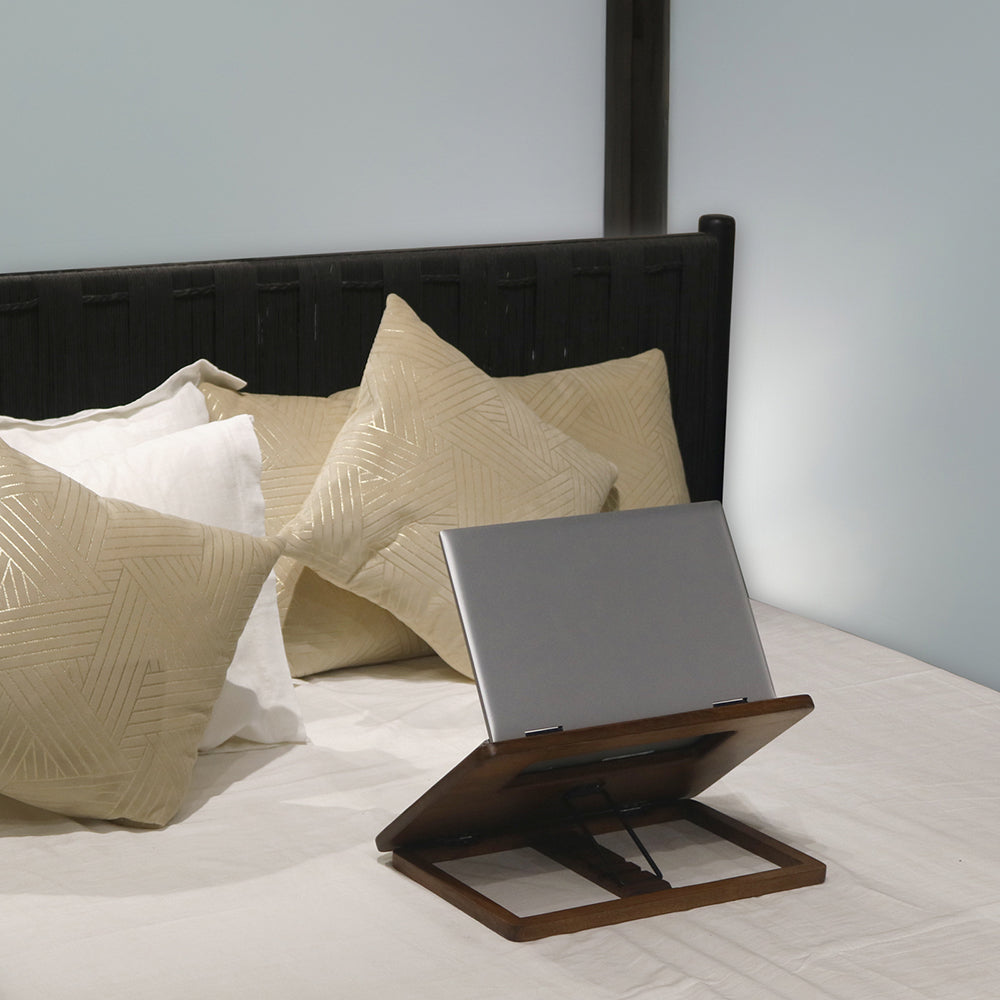 Wooden Decorative Foldable Multipurpose Laptop Table For Office , Living Room ( Pre - Assemble )