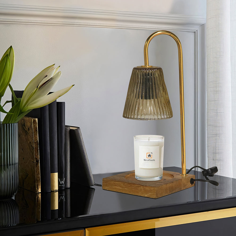 Candle Warmer Lamp Birthday Gifts for Women Mom, House Warming Gifts New Home Decor, Wax Warmer Lamp for Jar Candles with 2 Bulbs (White, One Size)