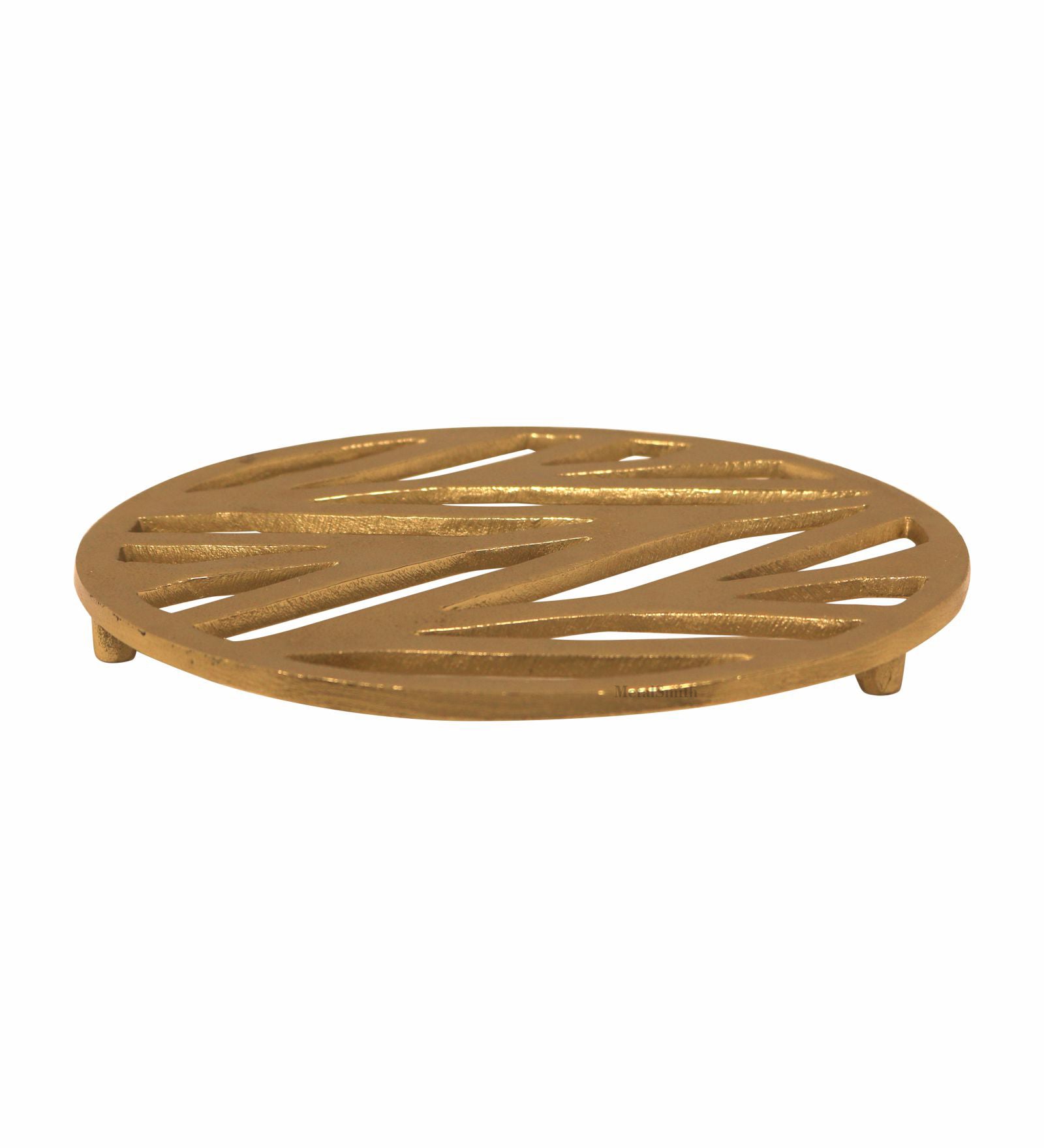 Metal Patterned Trivet - Gold