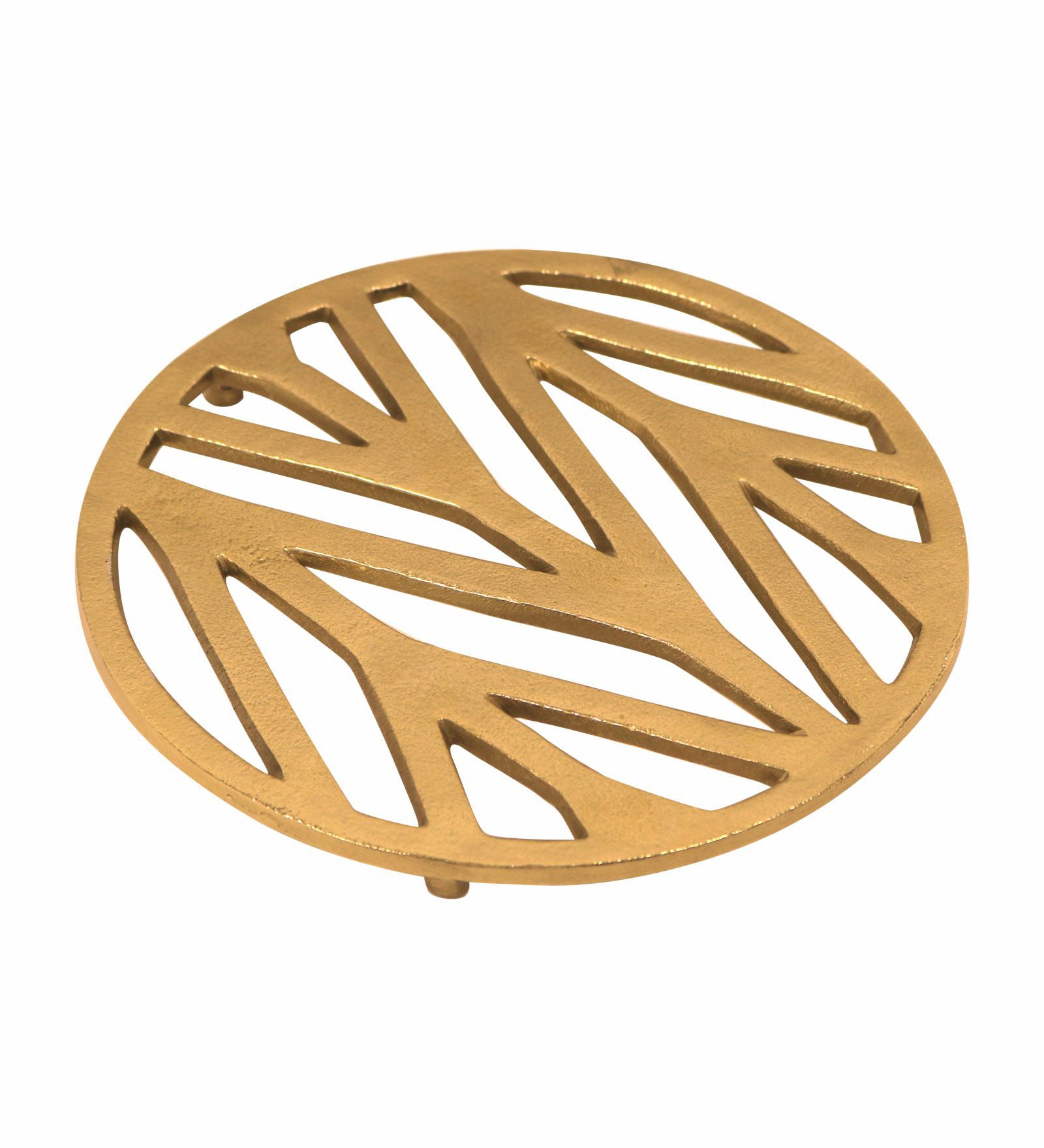 Metal Patterned Trivet - Gold