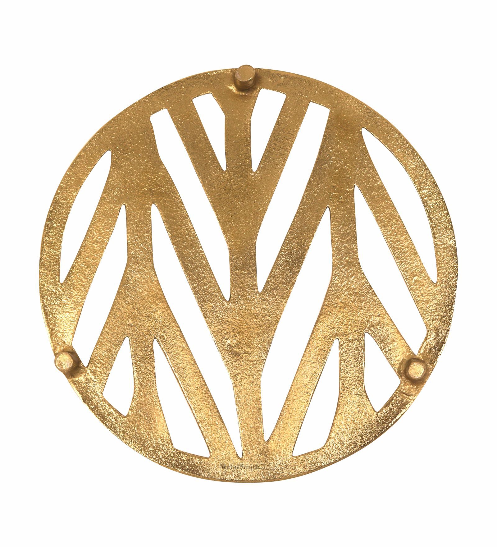 Metal Patterned Trivet - Gold