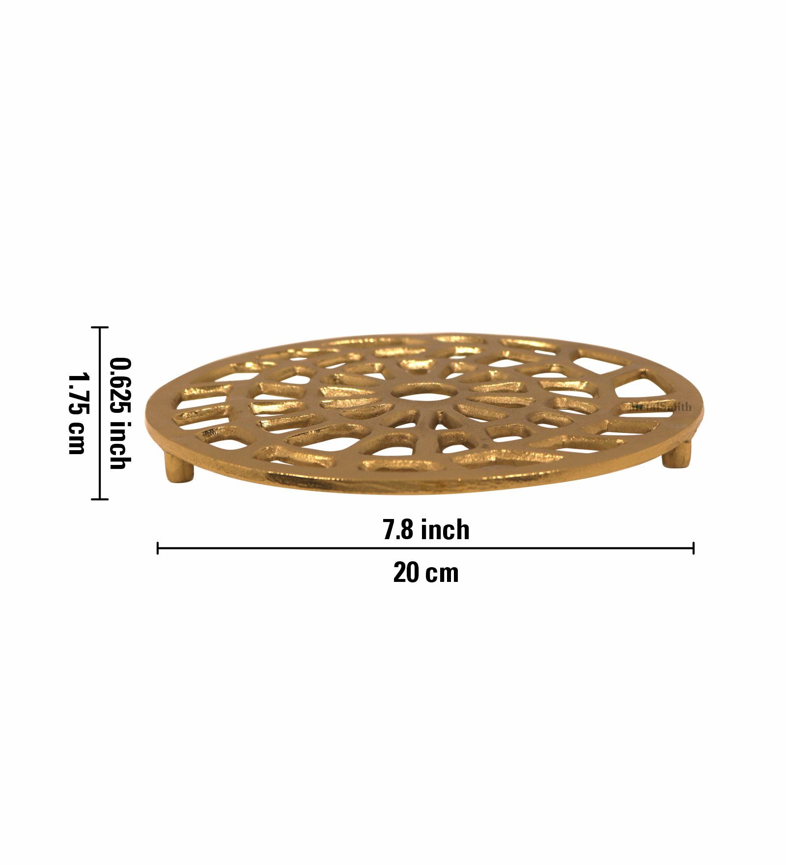 Webbed Metal Trivet - Gold