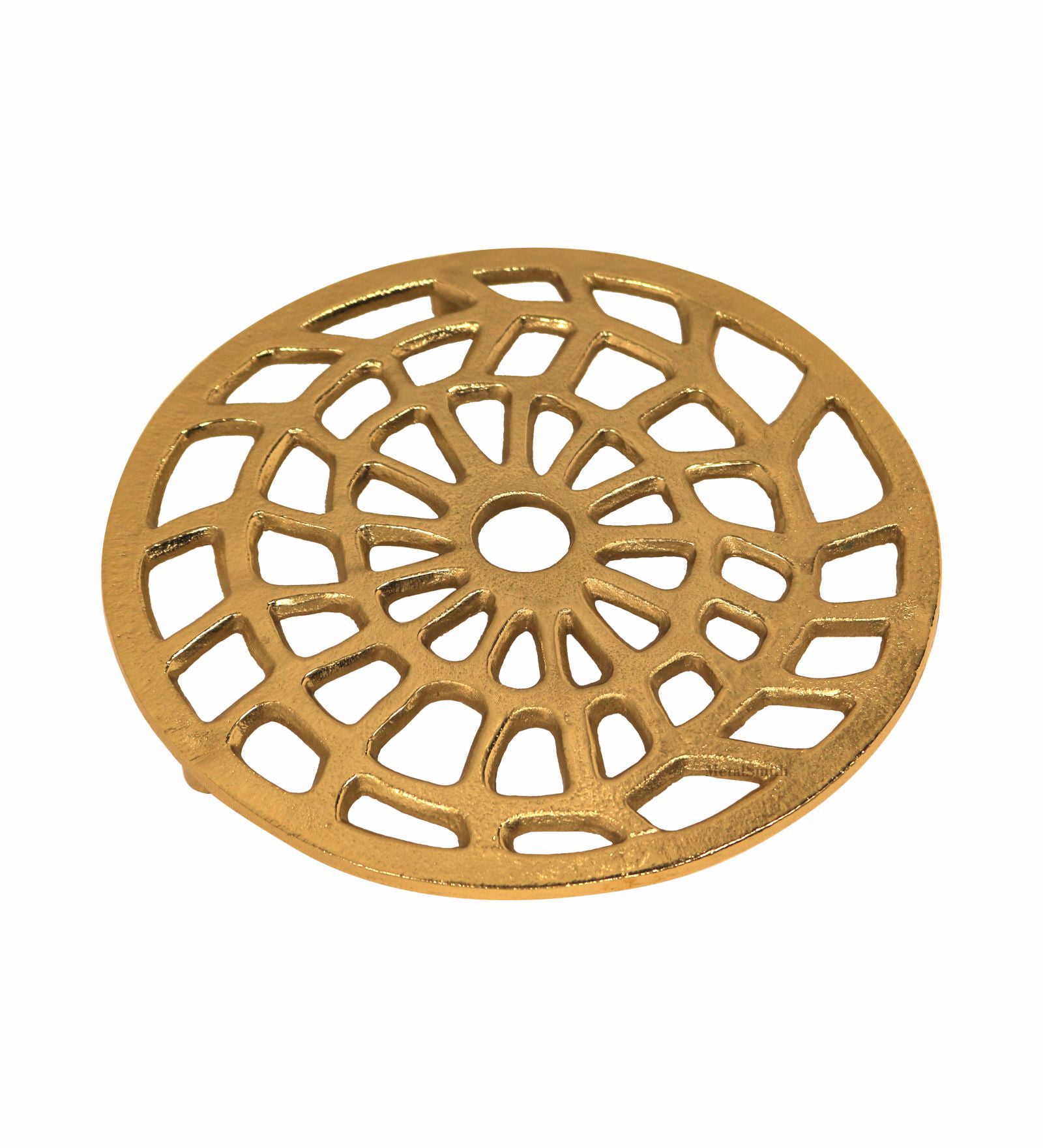 Webbed Metal Trivet - Gold