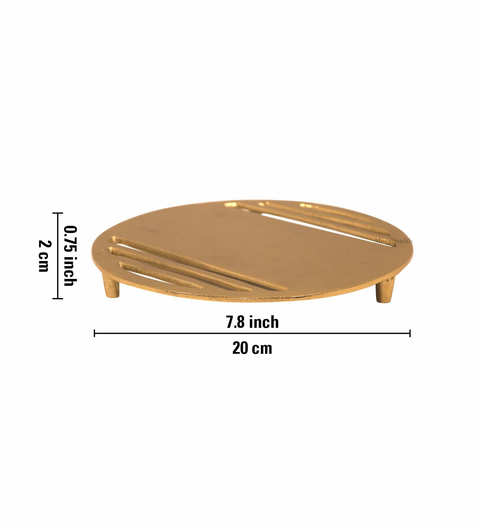 Linear Metal Trivet - Gold