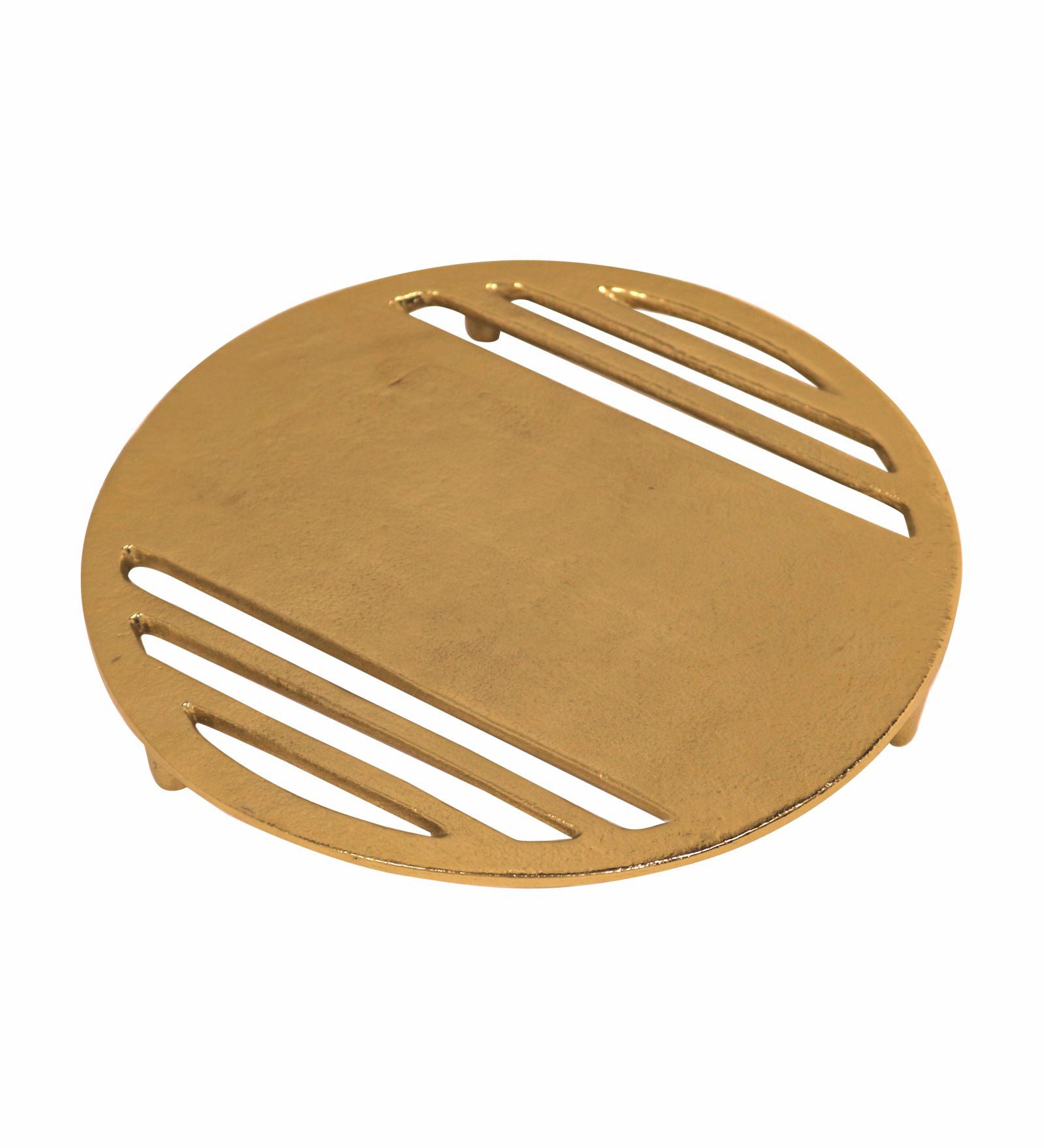 Linear Metal Trivet - Gold