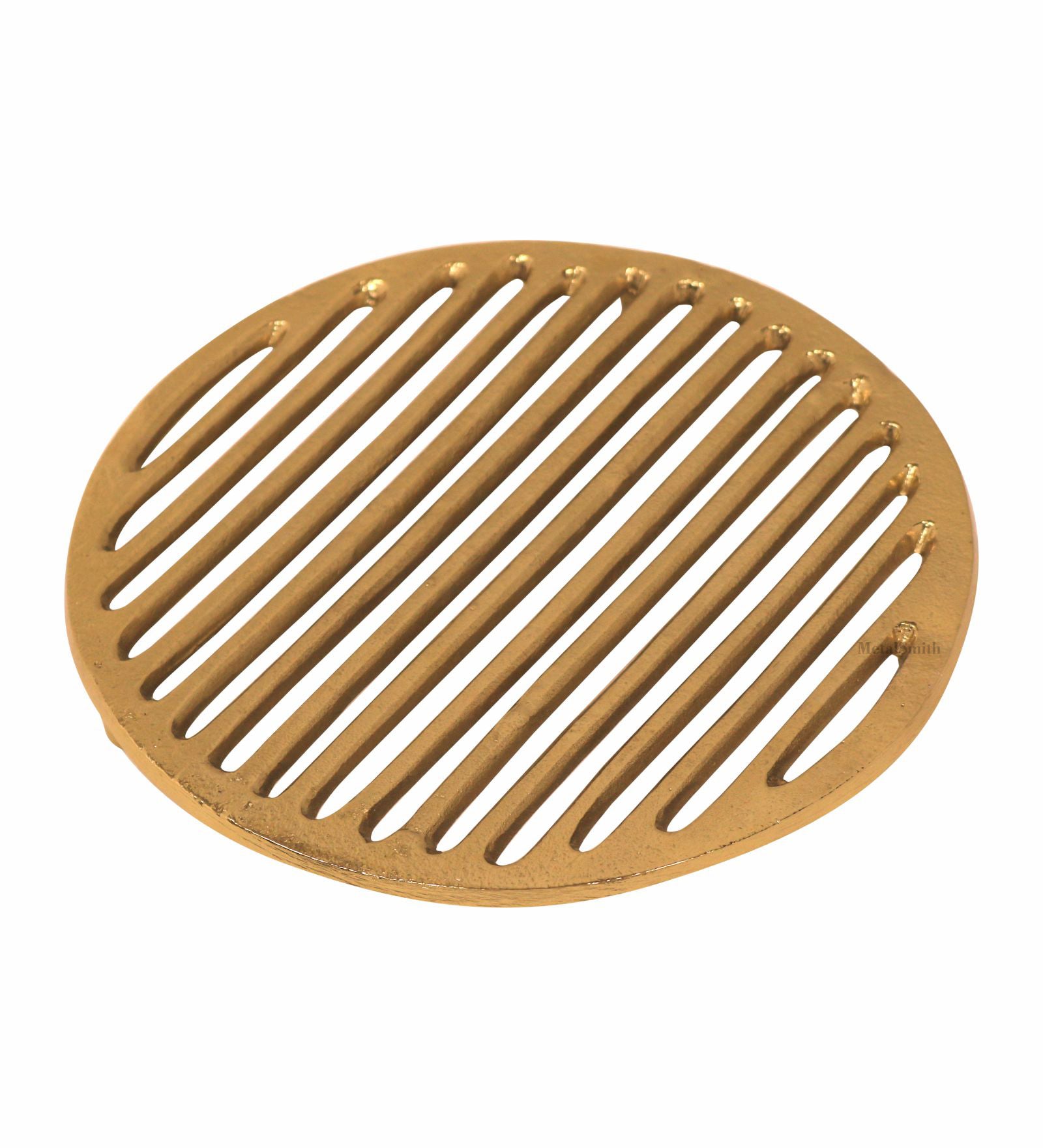 Metal Round Trivet - Gold