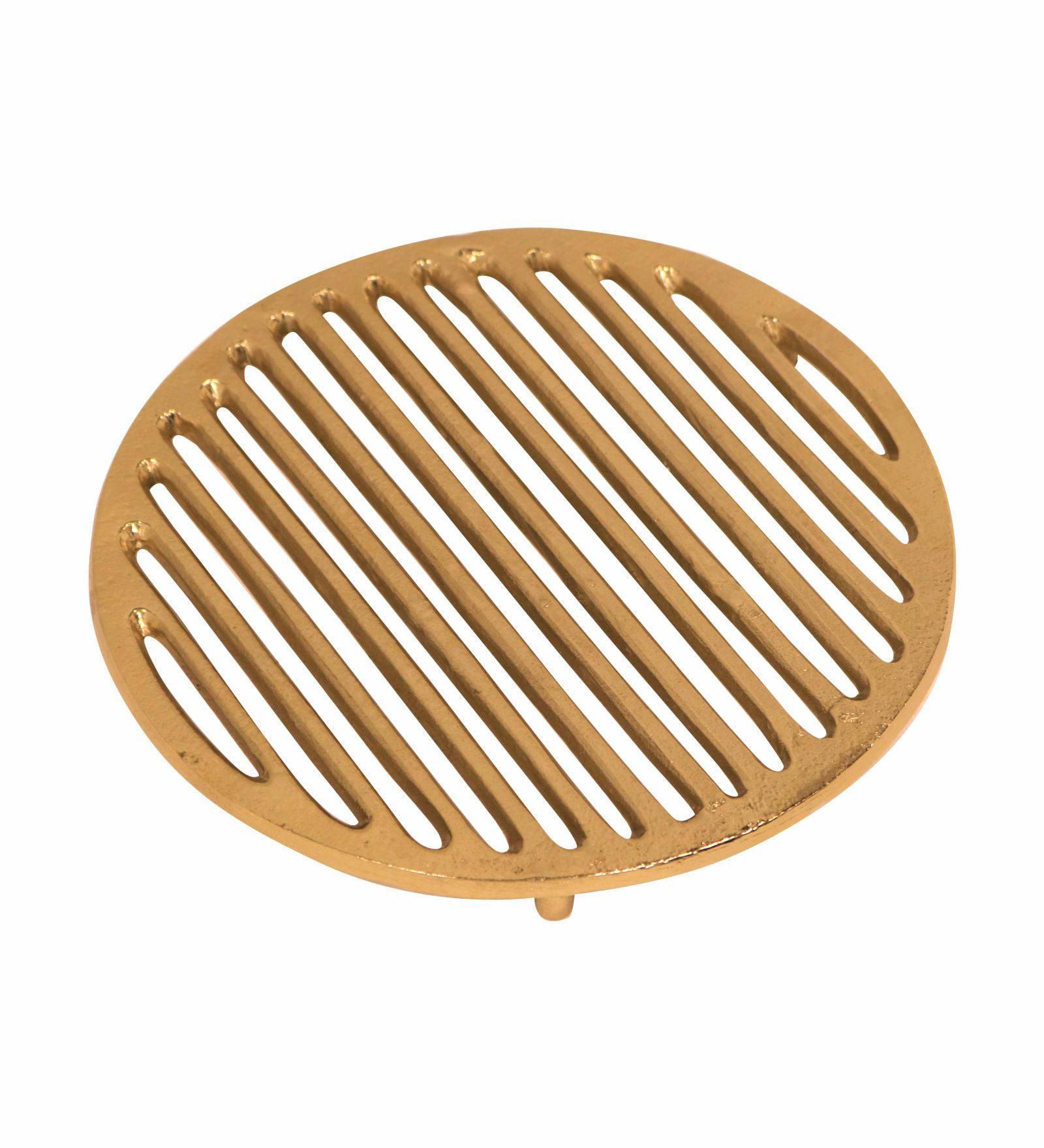 Metal Round Trivet - Gold