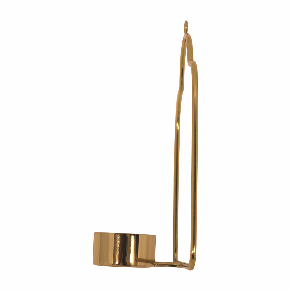 Metalsmith Tea Light Holder Iron Decorative Tealight Holder (Gold, Pack of 1)