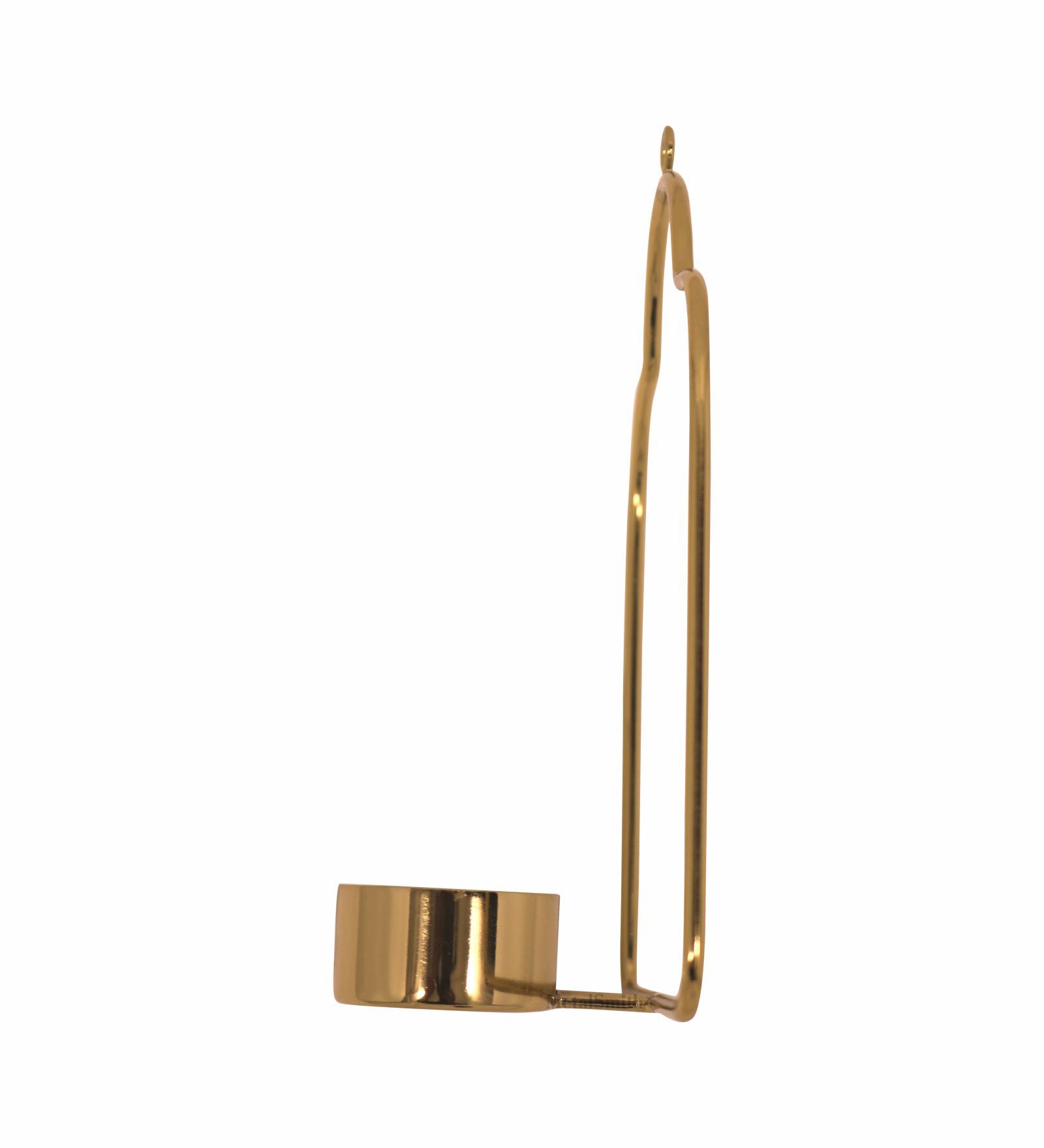 Metal Hanging Tealight Holder - Gold