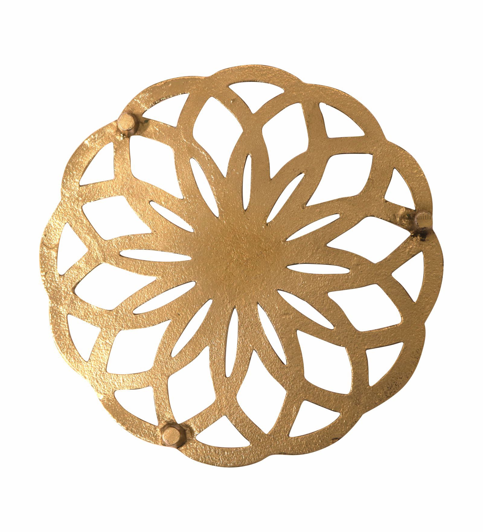 Round Metal Trivet - Gold