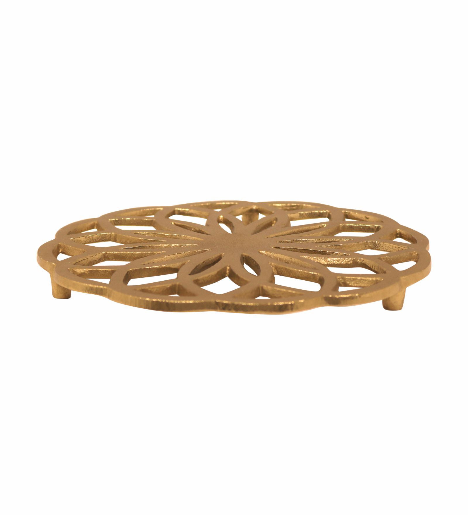 Round Metal Trivet - Gold
