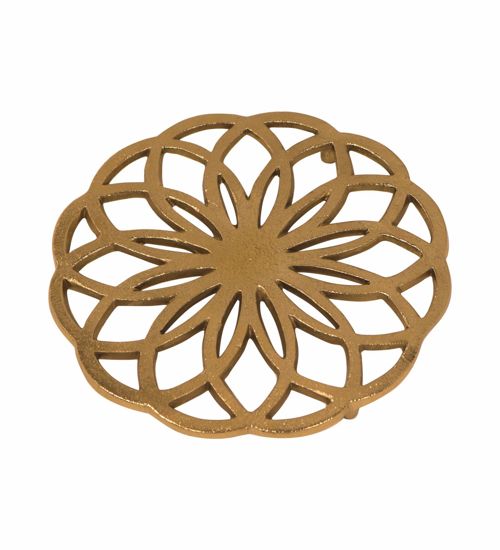 Round Metal Trivet - Gold