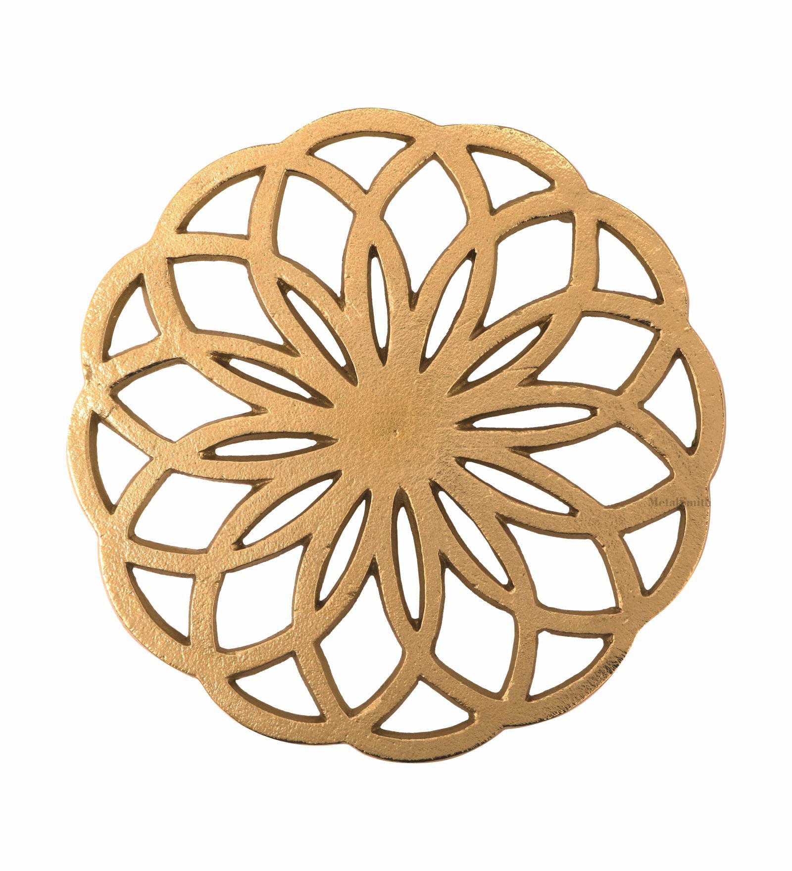 Round Metal Trivet - Gold