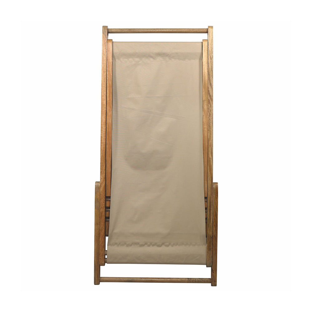 The Better Home Recliner Chair for Home Recline |Folding Chair/Camping Chair/Foldable Chair/Garden Chair |Outdoor Chair/Outdoor Furniture / Wooden & Fabric Material (Natural)