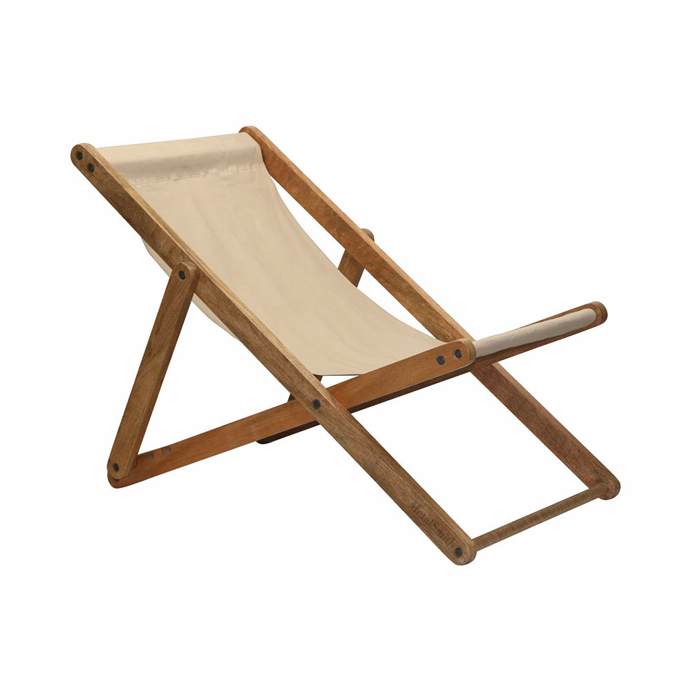 The Better Home Recliner Chair for Home Recline |Folding Chair/Camping Chair/Foldable Chair/Garden Chair |Outdoor Chair/Outdoor Furniture / Wooden & Fabric Material (Natural)