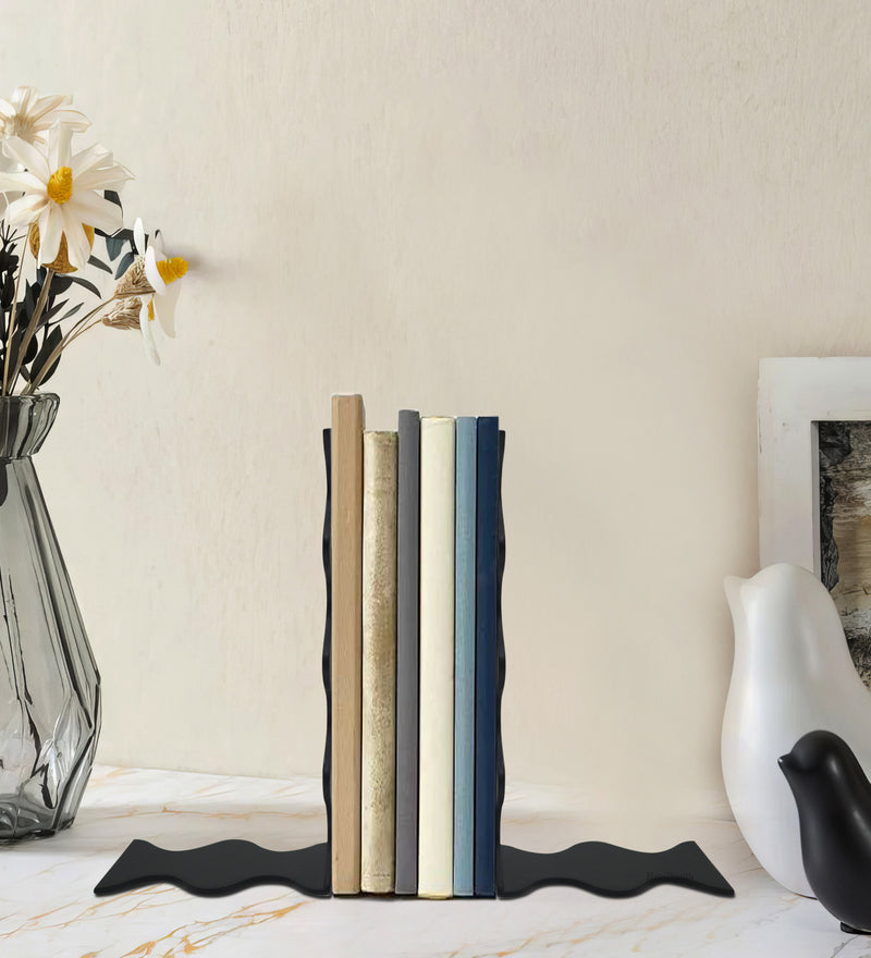 Metalsmith Decorative Metal Bookends | Set of 2 for Office, Library & Home Décor