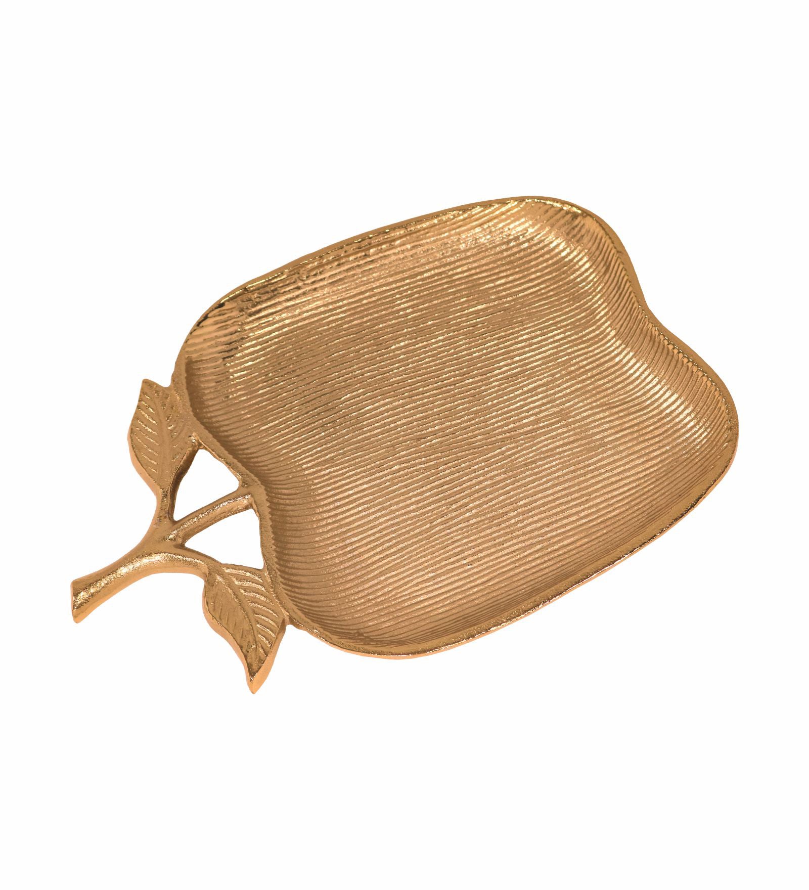 Azure Leaf Metal Serveware - Gold