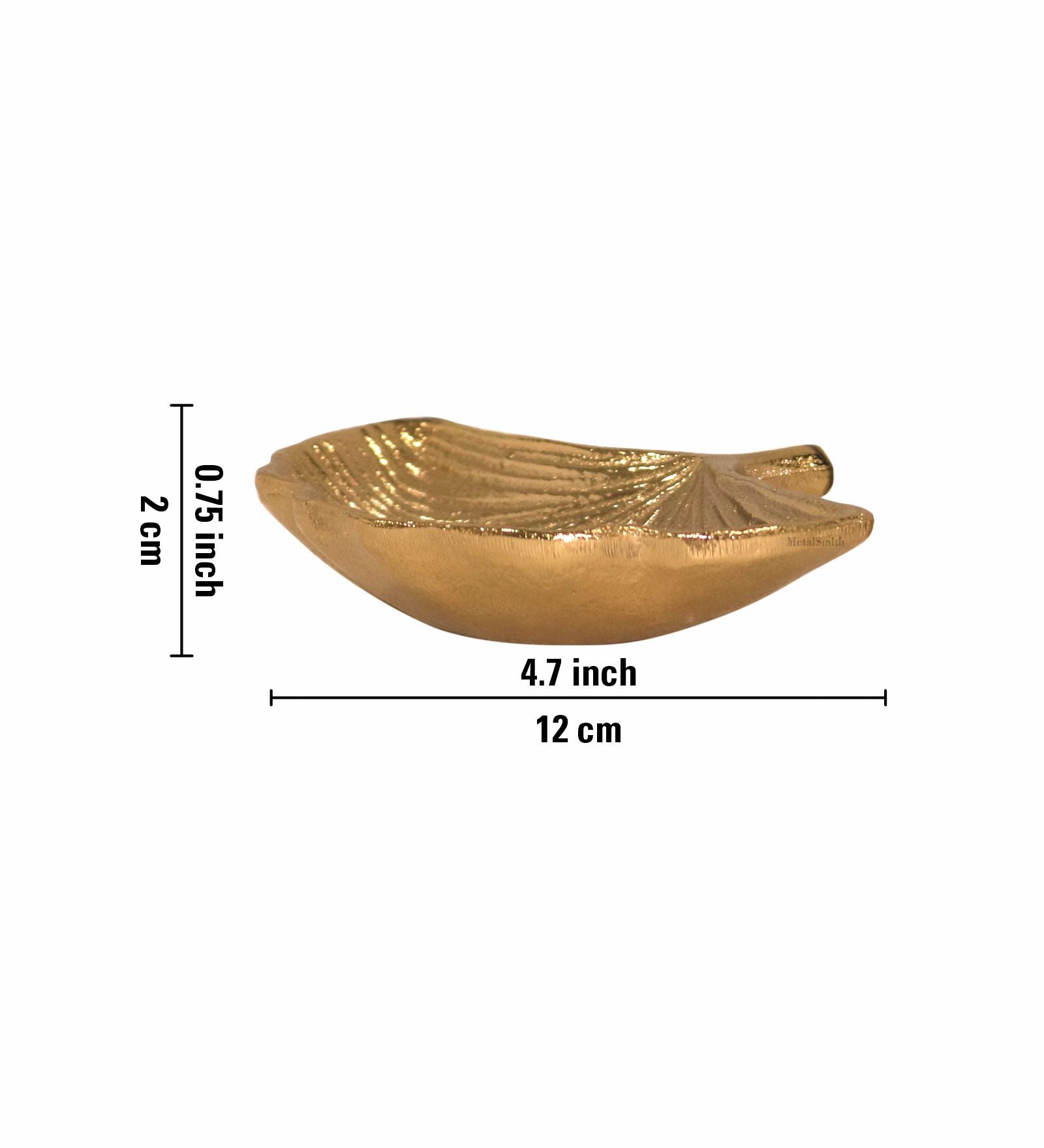 Leaf Decorative Serveware, Set Of 2 - Gold