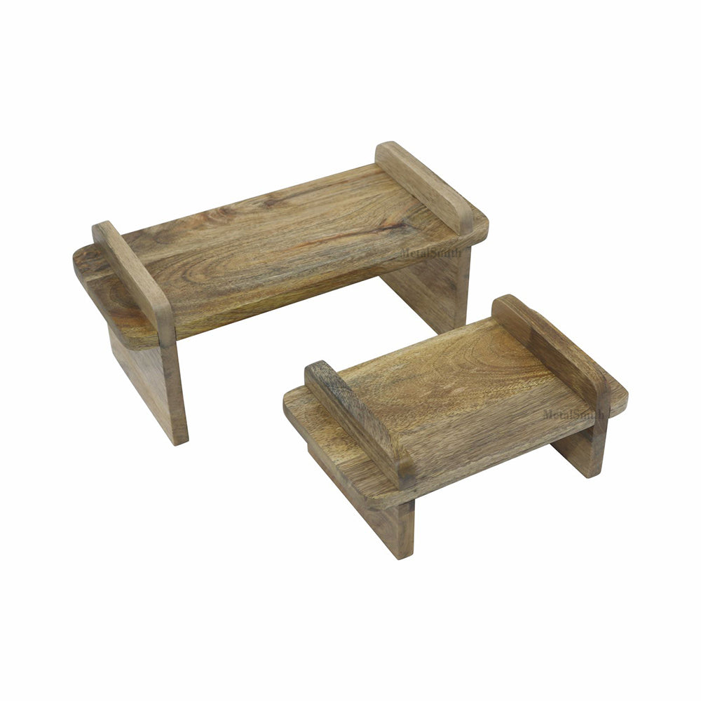 Decorative Kitchen Organizer Rack , Wooden Spice Rack Kitchen Countertop Organizer, Shelf Rack for Kitchen Storage, Wooden Shelf, Oil Stand, Tabletop Rack for Makeup, Office