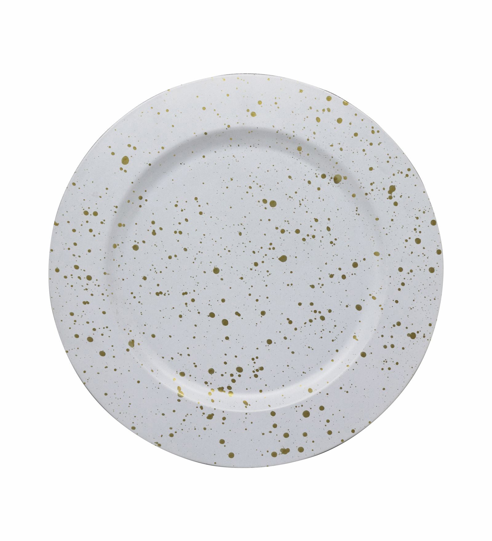 Metal Serving Platter, Pack Of 4 - White