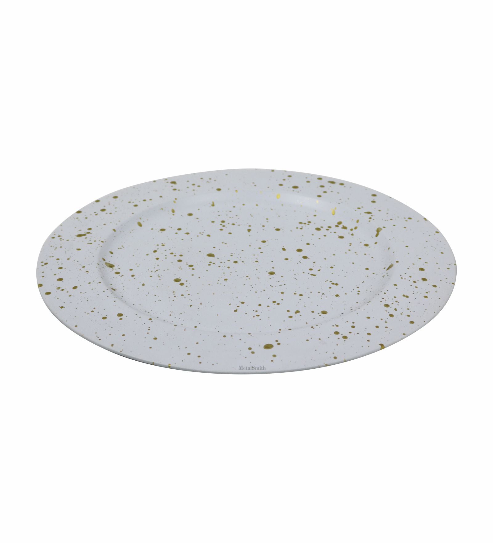 Metal Serving Platter, Pack Of 4 - White