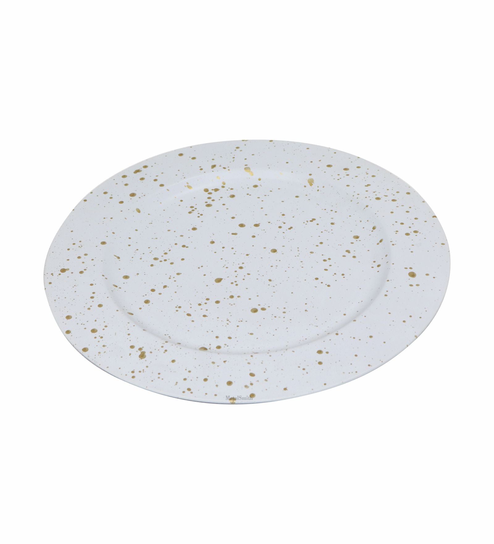 Metal Serving Platter, Pack Of 4 - White