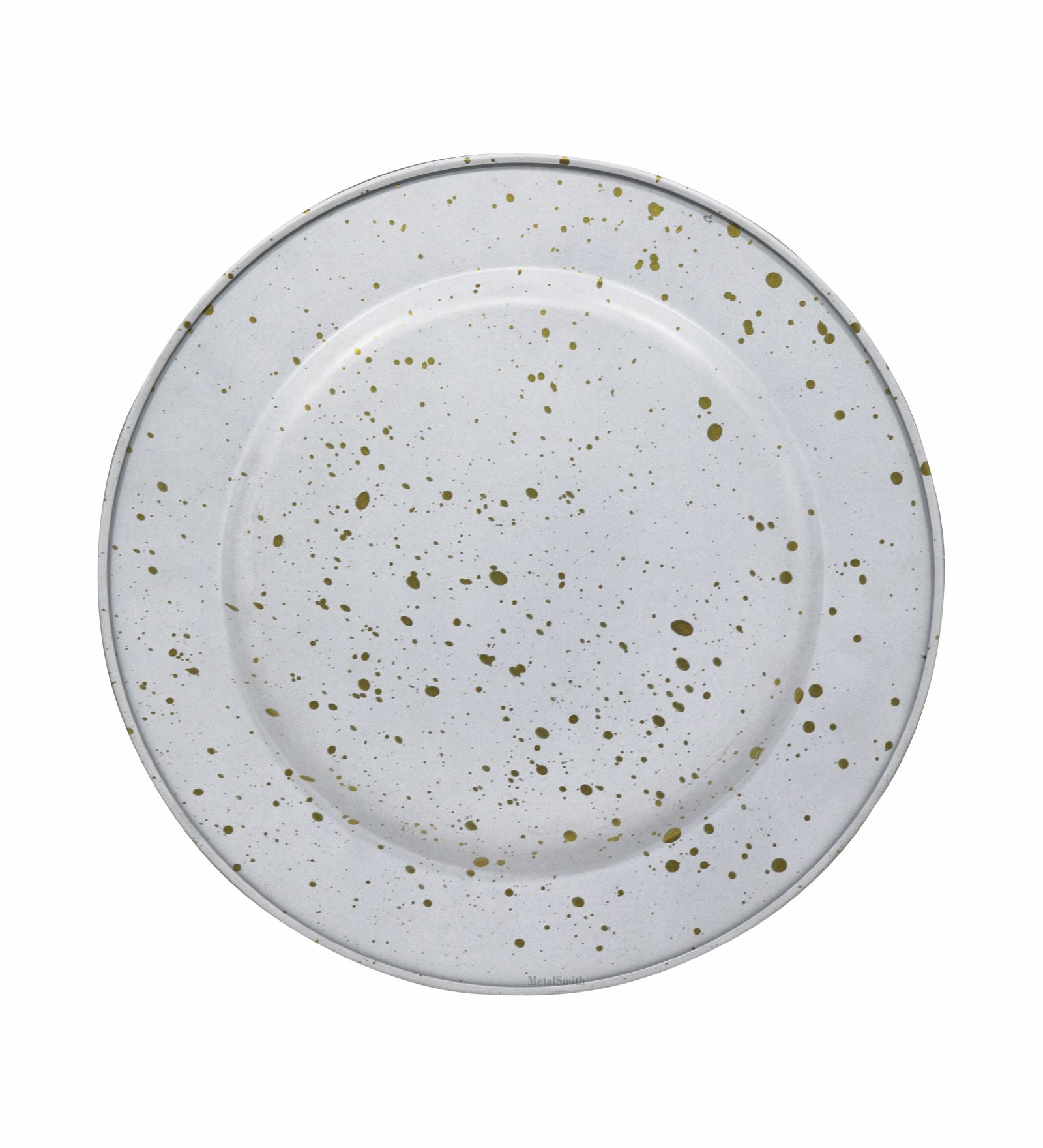Metal Serving Platter, Pack Of 4 - White