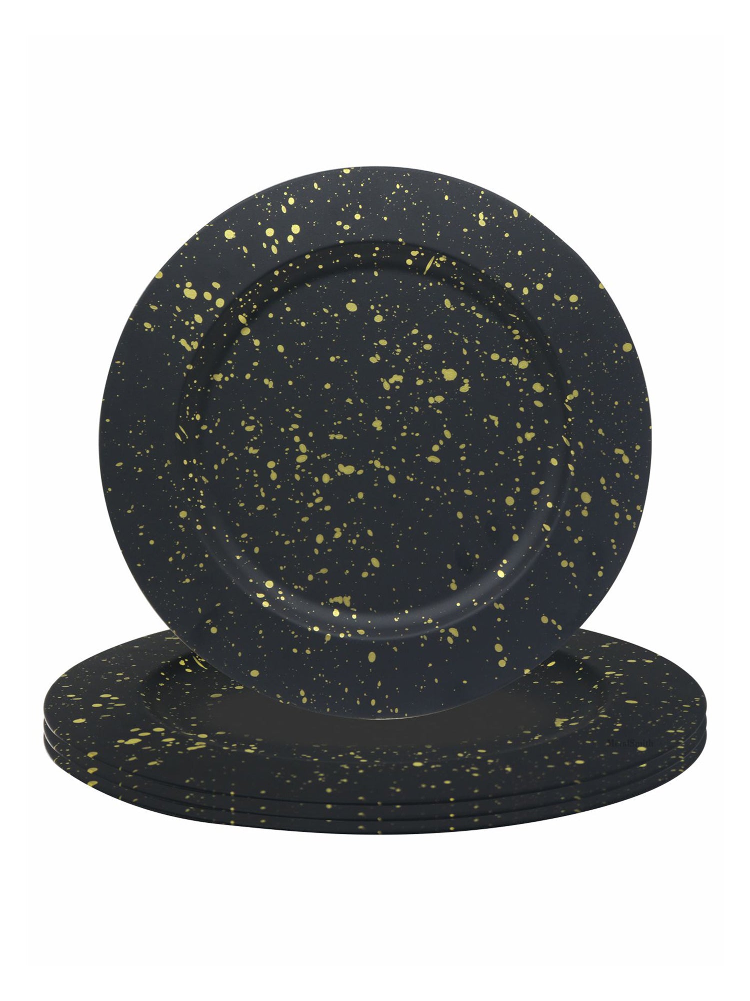 Metalsmith Round Decorative Serving Plate For Formal Occasions, Parties And Wedding Charger Plate (Pack of 4)