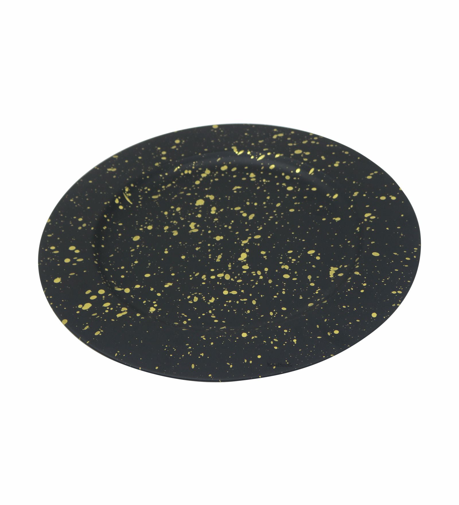 Metal Serving Platter, Pack Of 4 - Black