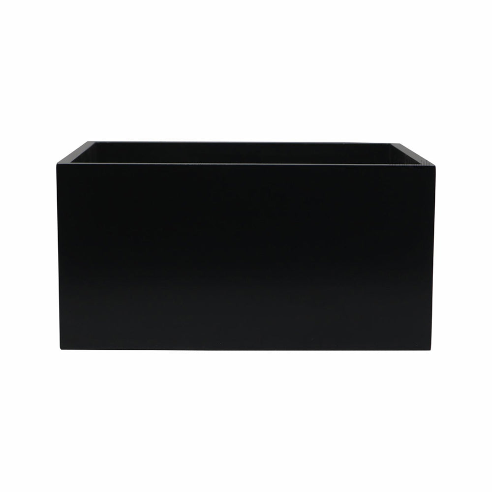 Wooden Serving Tray With Storage Drawer - Brown