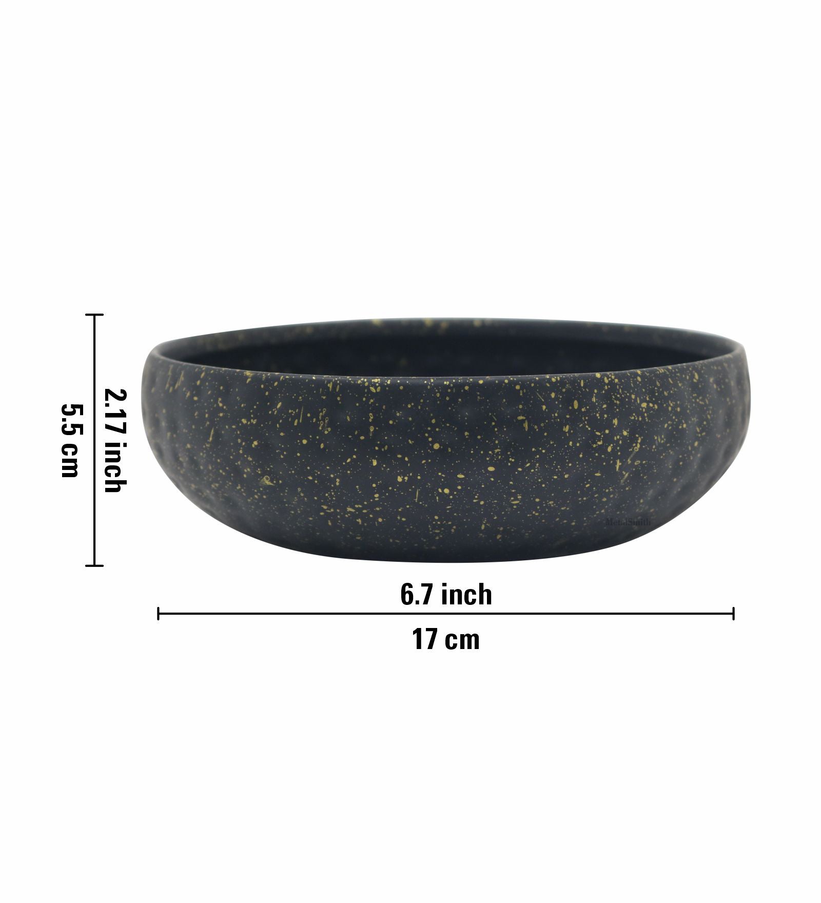 Elora Metal Serving Bowl - Black