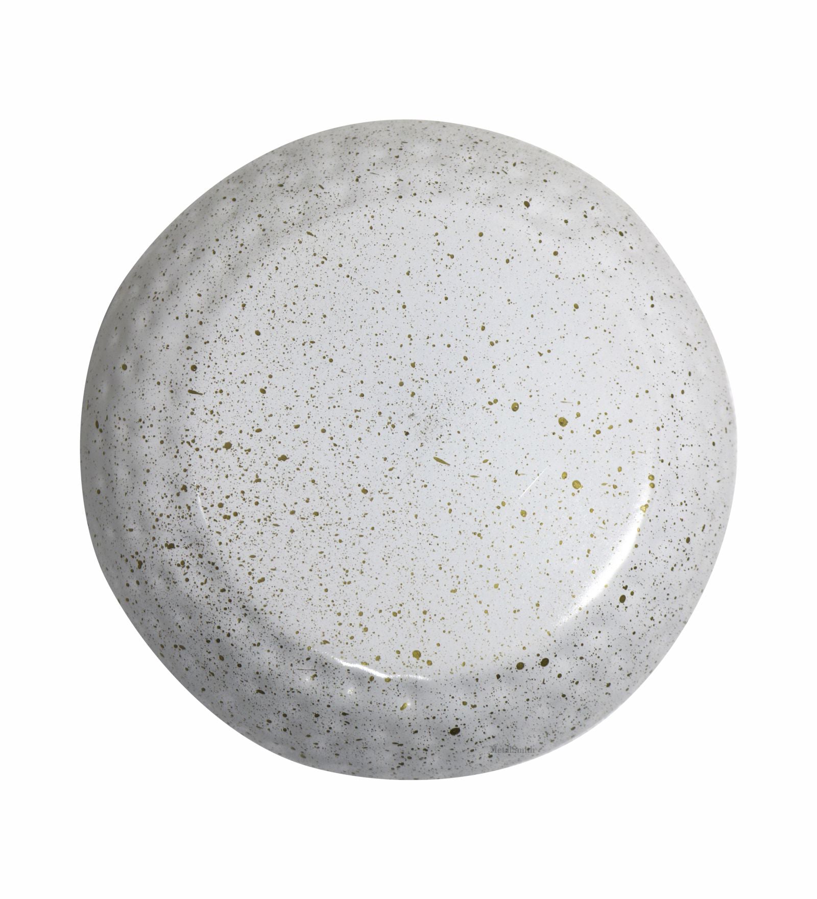 Elora Metal Serving Bowl - White