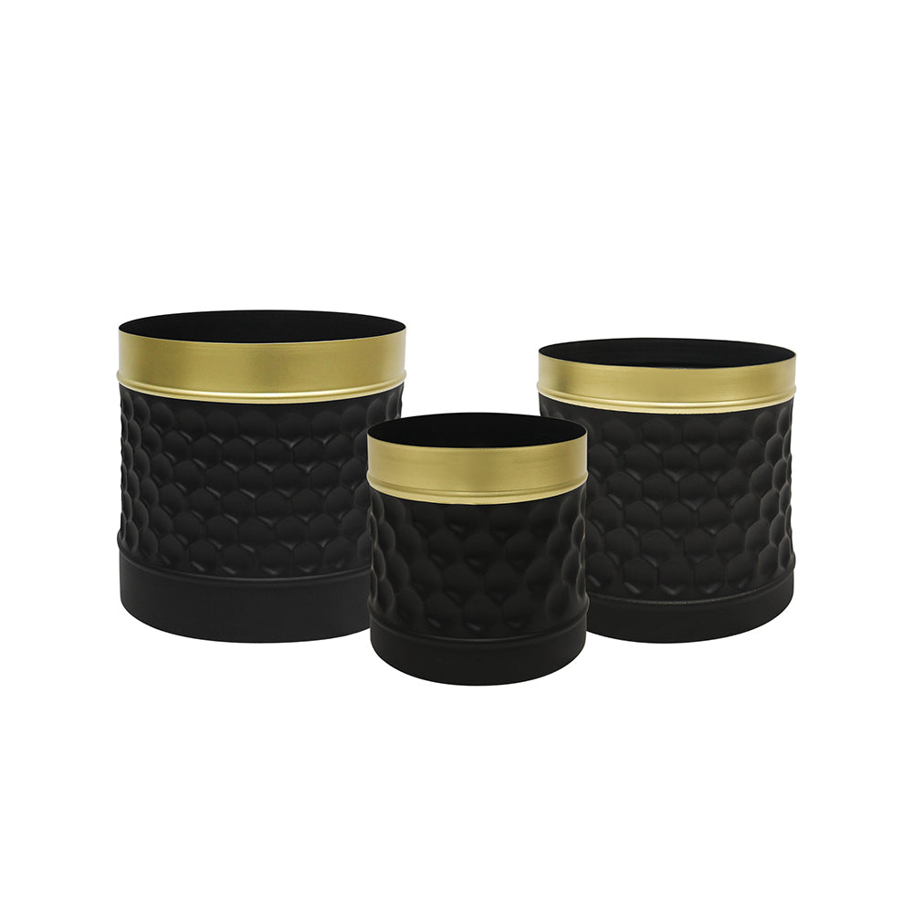 Pack of 3 Iron Planter Pot For Indoor And Outdoor Décor