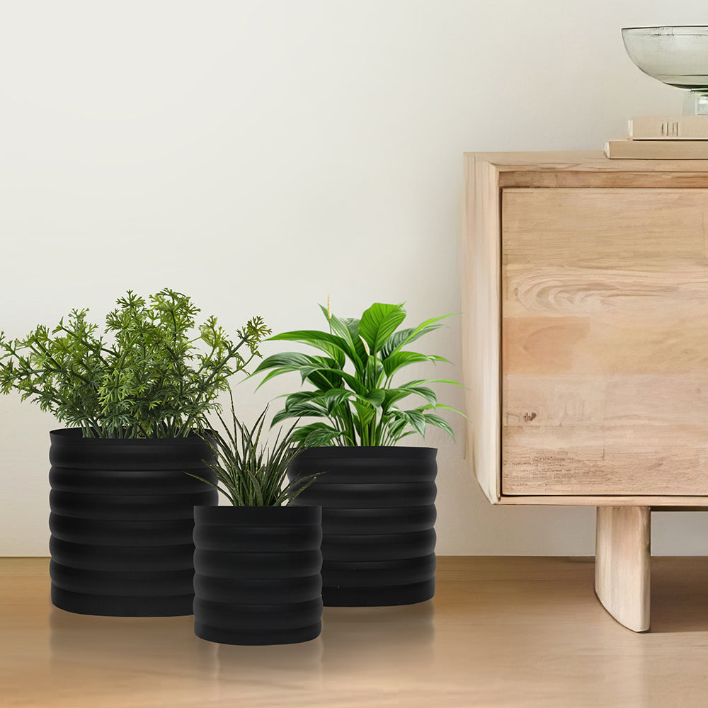 Pack of 3 Iron Planter Pot For Indoor And Outdoor Décor