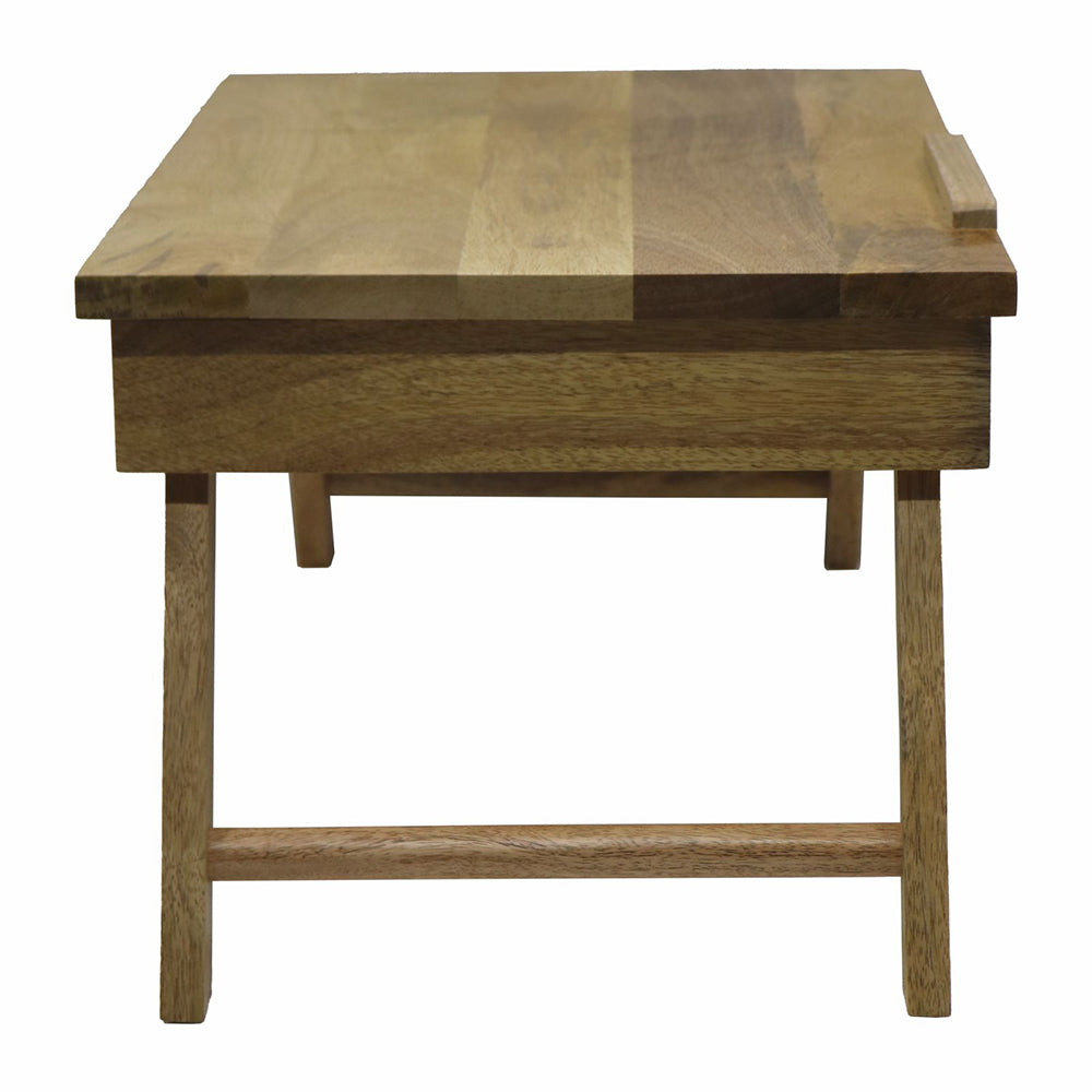 Wooden Decorative Foldable Multipurpose Study Table , Laptop Table For Office , Living Room ( Pre - Assemble )