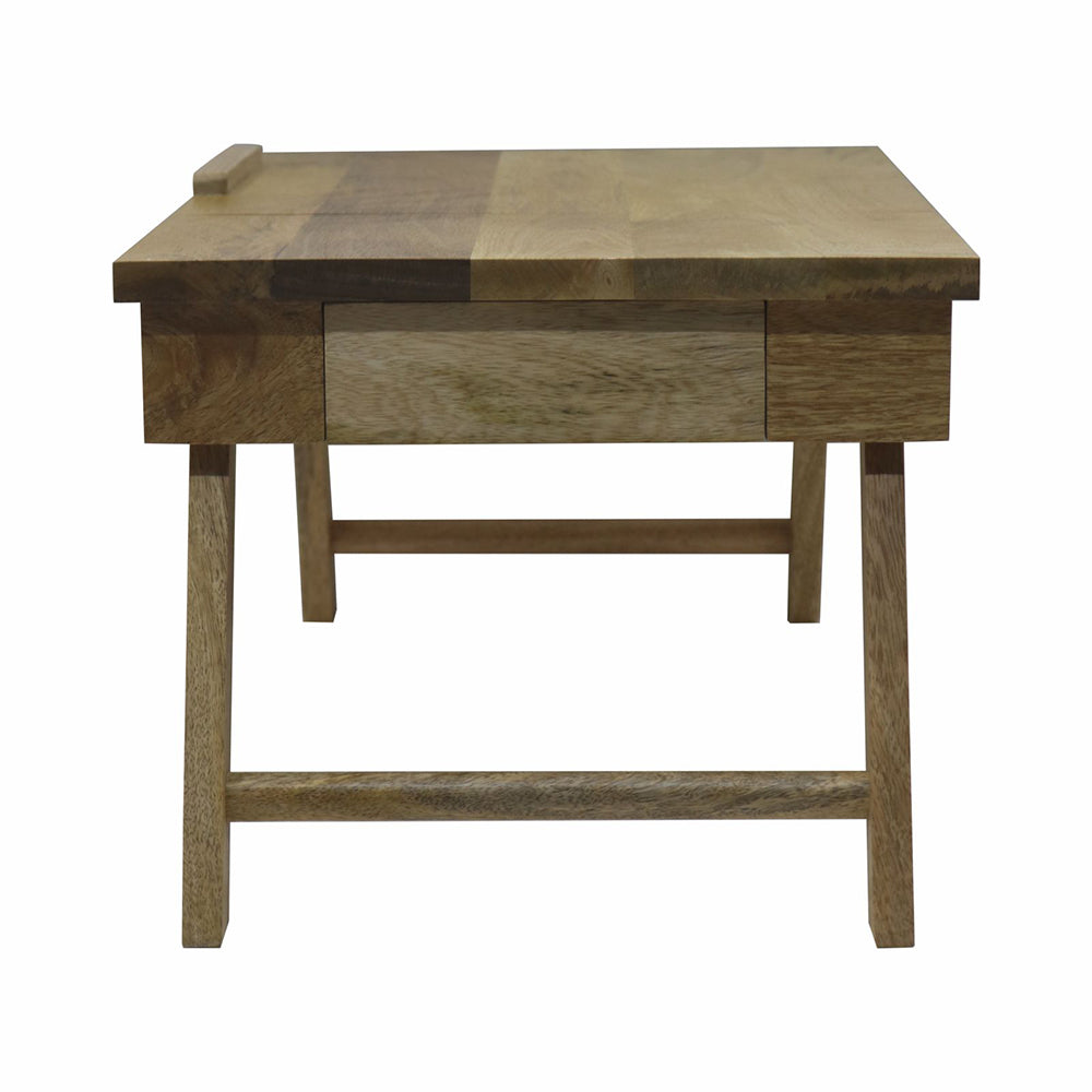 Wooden Decorative Foldable Multipurpose Study Table , Laptop Table For Office , Living Room ( Pre - Assemble )