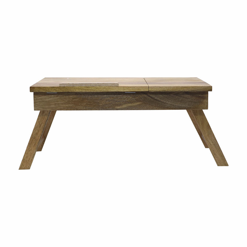 Wooden Decorative Foldable Multipurpose Study Table , Laptop Table For Office , Living Room ( Pre - Assemble )