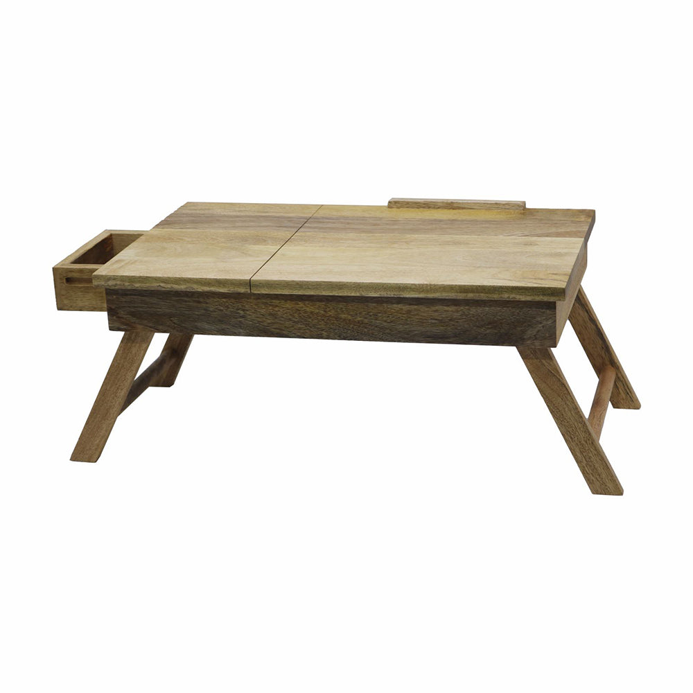 Wooden Decorative Foldable Multipurpose Study Table , Laptop Table For Office , Living Room ( Pre - Assemble )