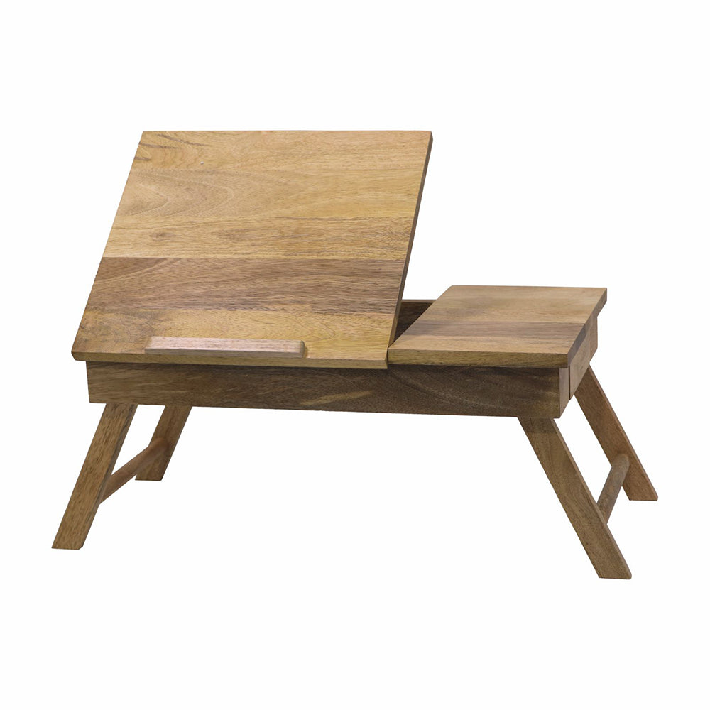 Wooden Decorative Foldable Multipurpose Study Table , Laptop Table For Office , Living Room ( Pre - Assemble )