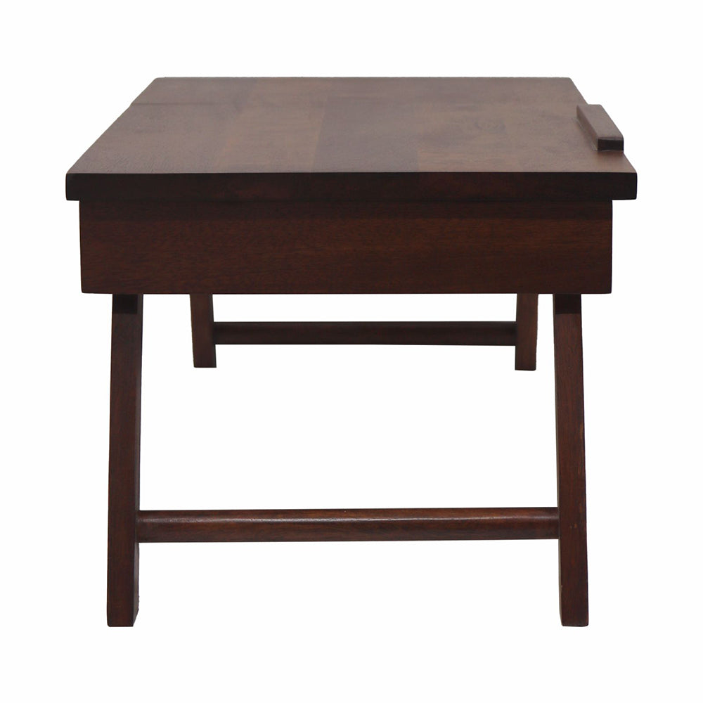 Wooden Decorative Foldable Multipurpose Study Table , Laptop Table For Office , Living Room ( Pre - Assemble )