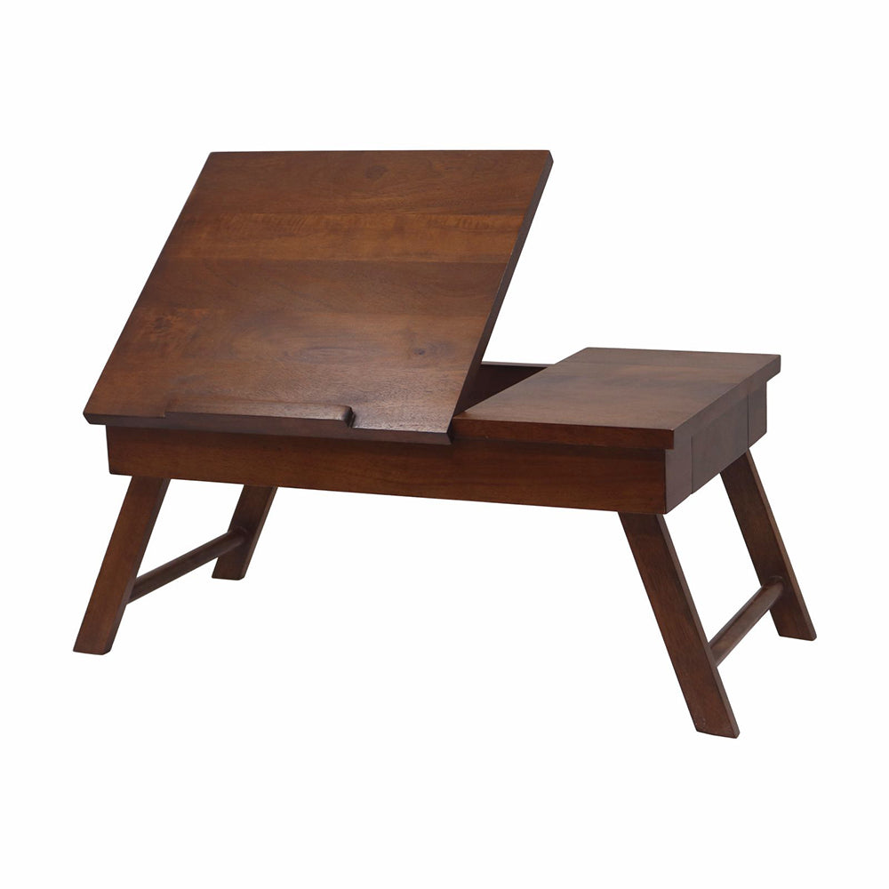 Wooden Decorative Foldable Multipurpose Study Table , Laptop Table For Office , Living Room ( Pre - Assemble )