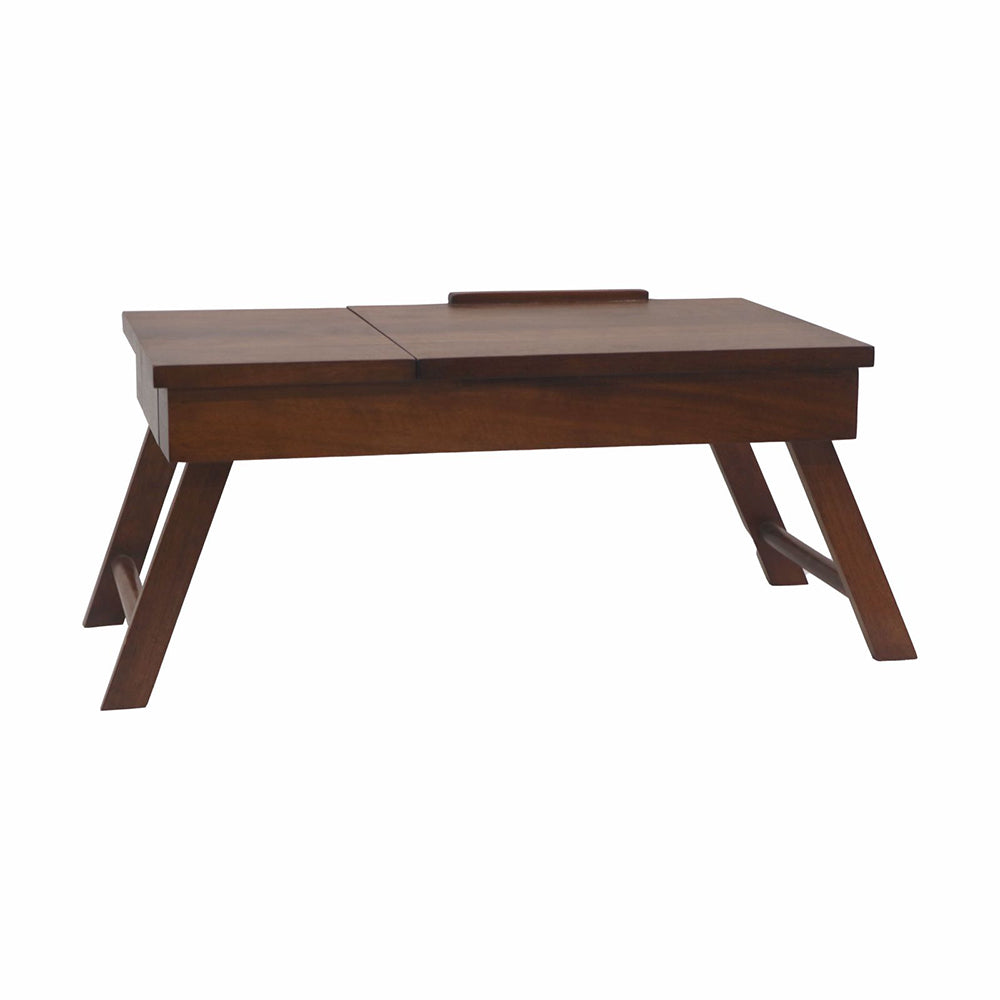 Wooden Decorative Foldable Multipurpose Study Table , Laptop Table For Office , Living Room ( Pre - Assemble )