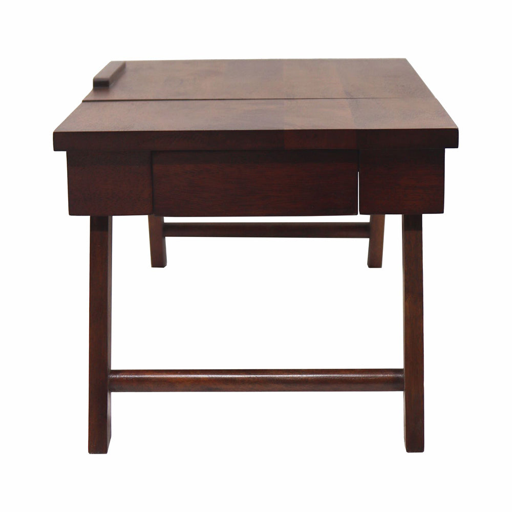 Wooden Decorative Foldable Multipurpose Study Table , Laptop Table For Office , Living Room ( Pre - Assemble )