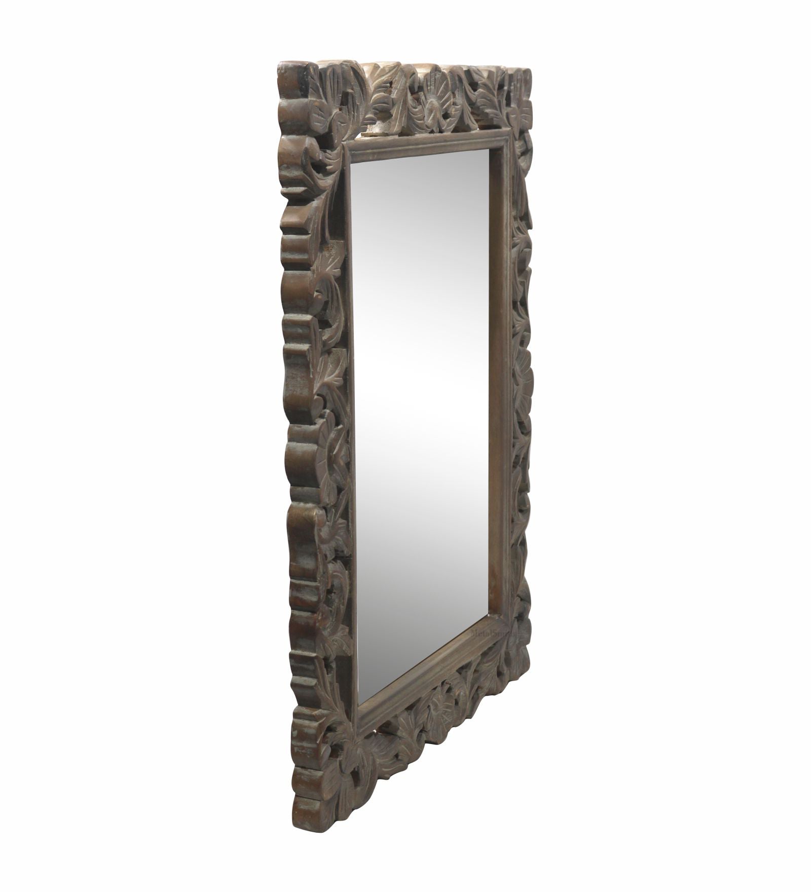 Wall Mirror With Wooden Frame - Natural