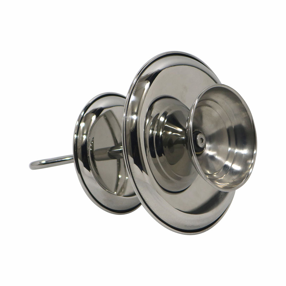 Elegant 2-Tier Nickle Finish Steel Cupcake Stand | Metal Dessert Serving Tray | Classic Cookie Stand 2-Tier Dessert Display for Weddings & Birthdays