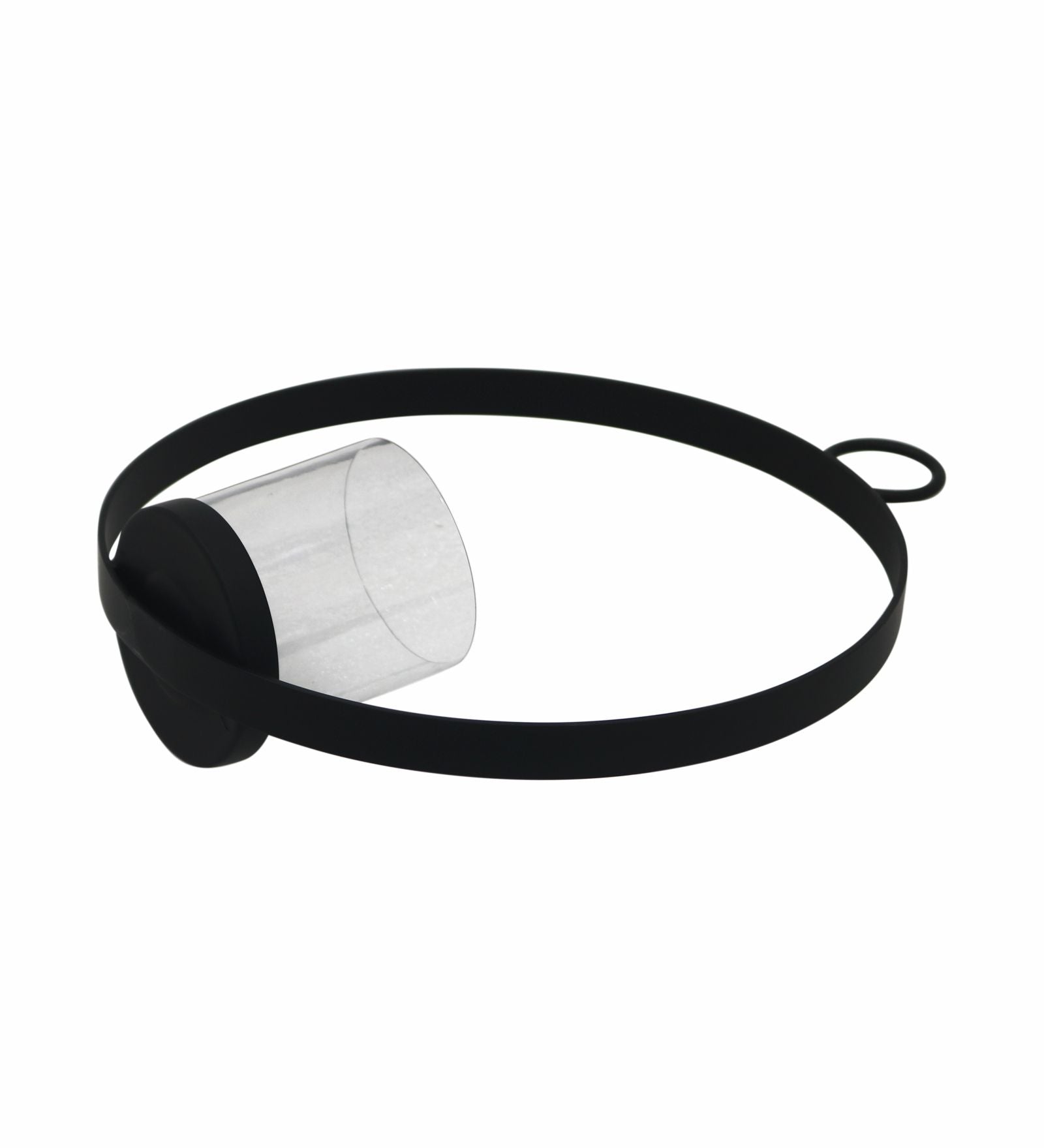 Metal Ring Candle Holder - Black