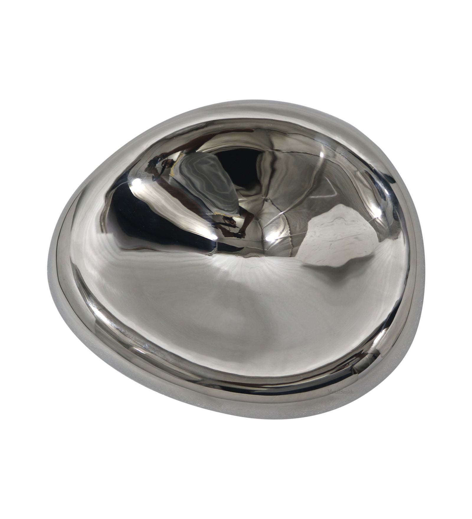 Decorative Nickle Serving Tray for Coffee Table | Modern Metal Platter for Serving Drinks, Snacks, or Décor