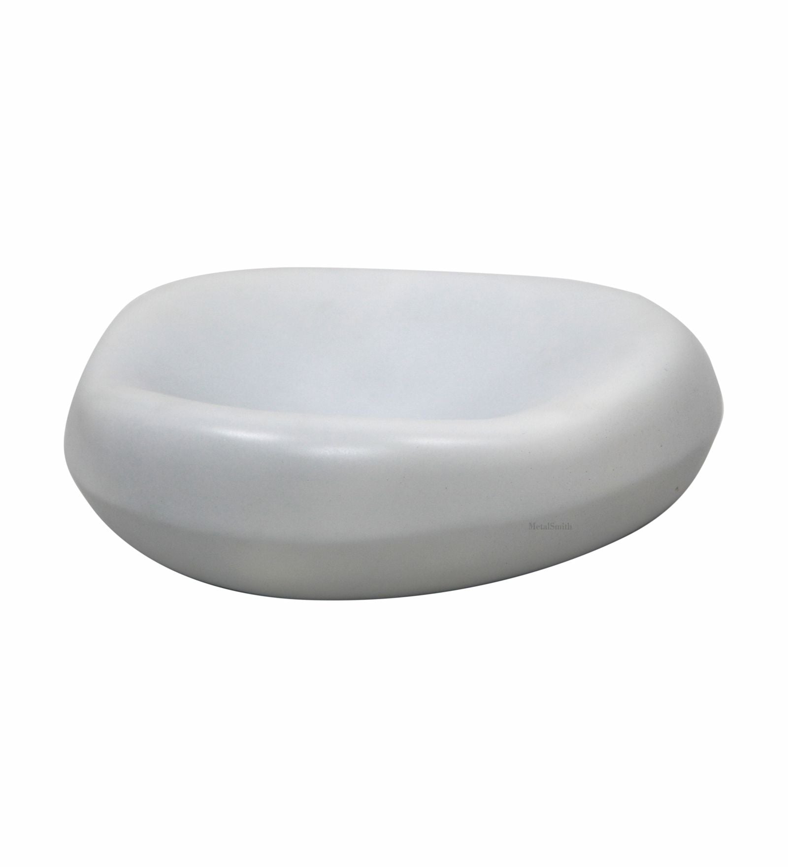 Decorative White Serving Tray for Coffee Table | Modern Metal Platter for Serving Drinks, Snacks, or Décor