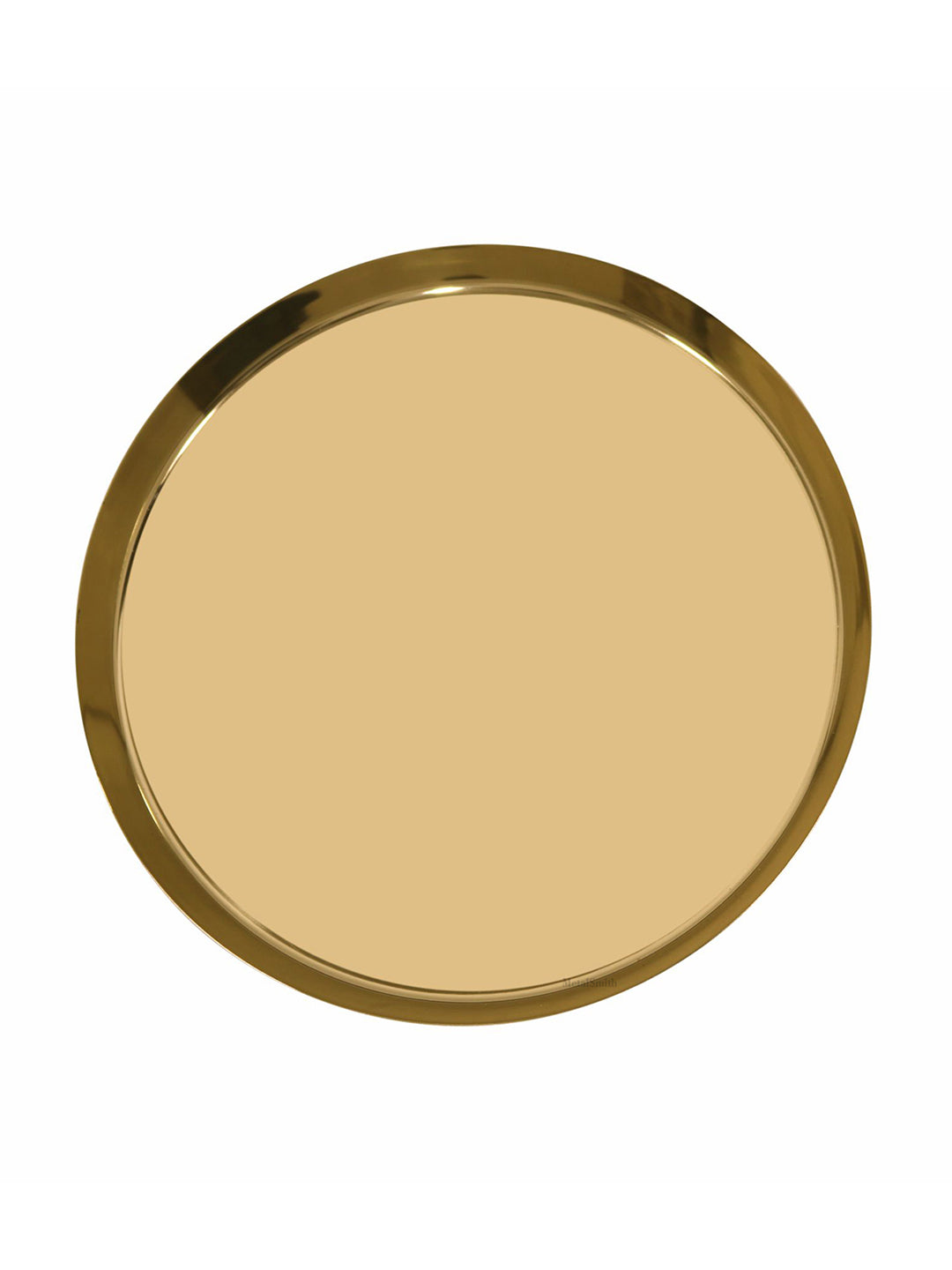 Metalsmith Modern Steel Pooja Thali | Gold Finish Worship Plate for Home Décor Silver Finish for Diwali & Ceremonies