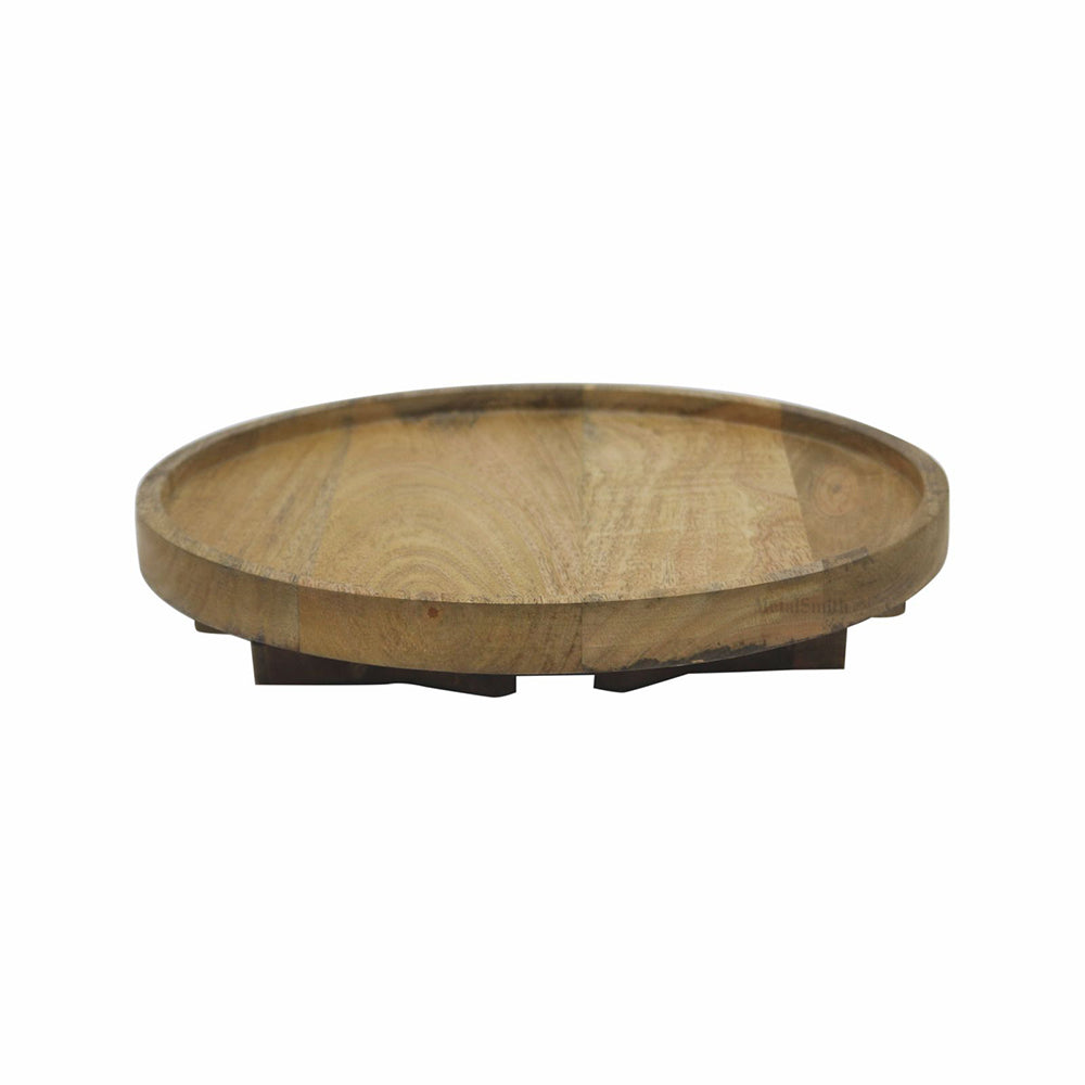 Multipurpose Wooden Sofa Armrest Tray | Flexible Natural Wood Couch Table for Drinks & Snacks